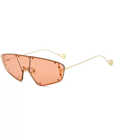 Women Retro Vintage Rimless Sunglasses Sun Glasses Shades For Girls Street Pat UV400 2133 - Orange - CM18AGEQ4DH $12.32 Rimless