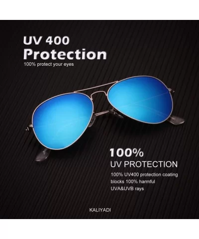 Classic Aviator Sunglasses for Men Women Driving Sun glasses Polarized Lens 100% UV Blocking - CM18Y8XQH8M $22.00 Aviator