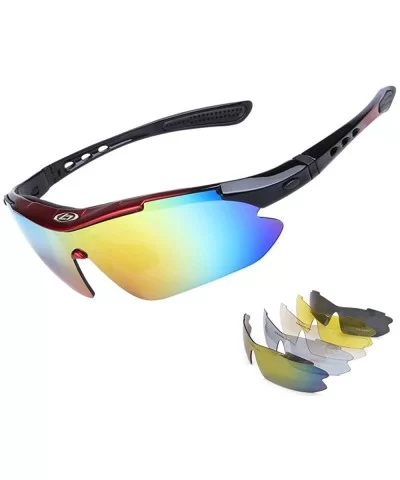Polarization Eyewear Sunglasses for Men/Women UV Protection Sunglasses Sports Glasses Driving Sunglasses - Red - CV18UNEYOQE ...