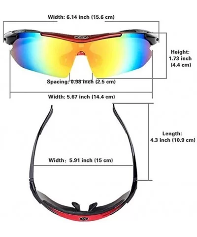 Polarization Eyewear Sunglasses for Men/Women UV Protection Sunglasses Sports Glasses Driving Sunglasses - Red - CV18UNEYOQE ...