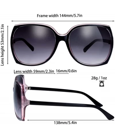 Women's Oversized Square Jackie O Cat Eye Hybrid Butterfly Fashion Sunglasses - Exquisite Packaging - CT192T06C74 $15.80 Sport