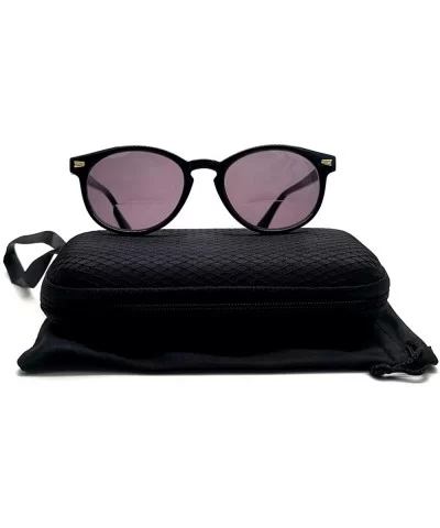 Round Plastic Bifocal Sun Reader Sunglasses for Outdoor Travel Computer Glasses for Women Men - Black - CF18YUK58A5 $18.66 Round