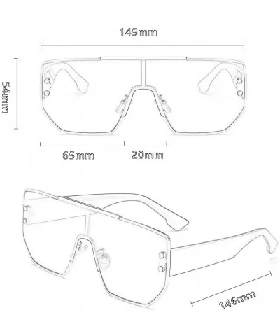 Siamese Windshield - Fashionable Personality Sun- Polarized Light - UV Protection - Large Fashion Lens - C5190RYTU33 $33.33 G...