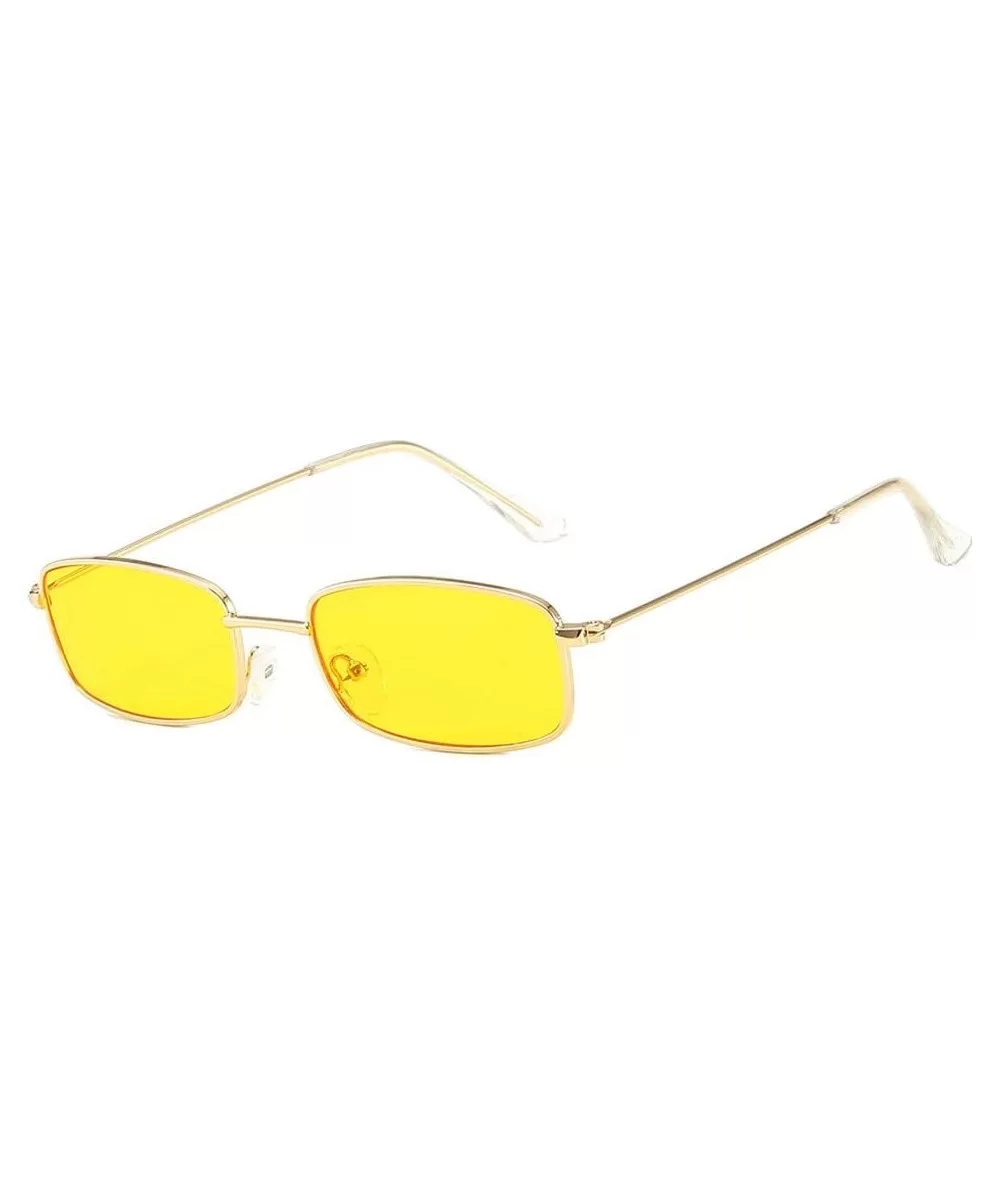 Square Frame Sunglasses for Women Tinted Eyewear Candy Color UV Protection Sun Glasses - D - CG18X5DSZXT $10.08 Square