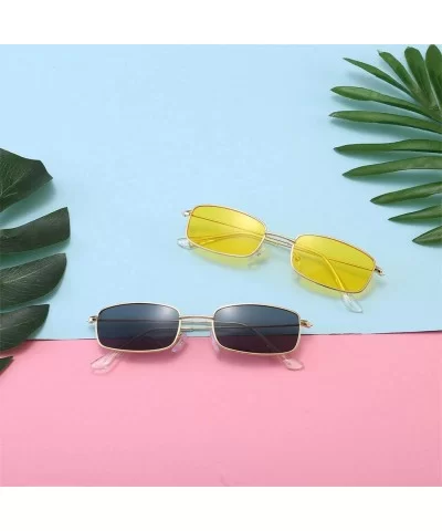 Square Frame Sunglasses for Women Tinted Eyewear Candy Color UV Protection Sun Glasses - D - CG18X5DSZXT $10.08 Square