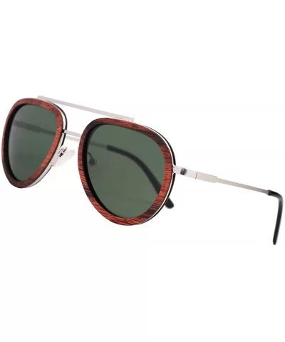 Wood Sunglasses for Women Men Polarized UV Protection Womens Retro Vintage Sunglasses Shades - C818GRO9AE8 $37.69 Sport