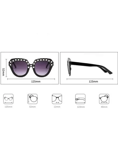 Unisex Imitation Diamond Sunglasses Integrated UV Glasses Children Fashion Sunglasses - Pink - CN18SQRM0E6 $11.13 Square