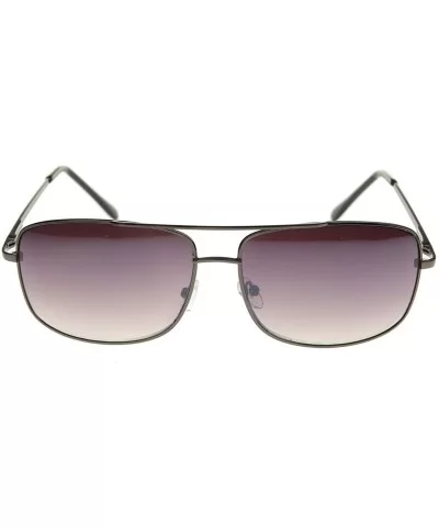 Retro Fashion Flat Top Rectangular Aviator Sunglasses Model NG7298 - Purple Black - CV184NTGTME $13.14 Aviator