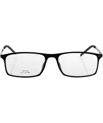 Vintage Clear Lens Glasses With Fashion Polarized Sunglasses Clip L8172 - Black Frame - CO12NA5QK1X $24.74 Rectangular