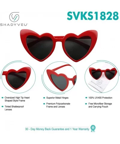 Chunky Colorful Oversize Sunglasses - 2-pack White & Red - CW18UU90LGX $27.04 Goggle