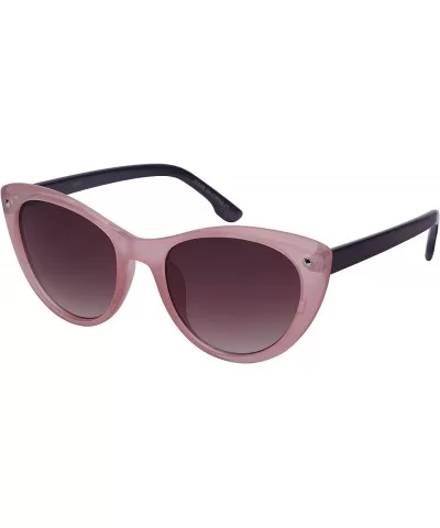 Women's Cat Eye Sunglasses with Gradient Lens 32087-AP - Clear Pink - CC12N00J1AP $11.92 Cat Eye