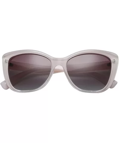 Polarized Woman's Classic Jackie-O Cat Eye Retro Fashion Sunglasses - Warm Taupe - Polarized Gradient Brown - CY188X2XYOC $17...