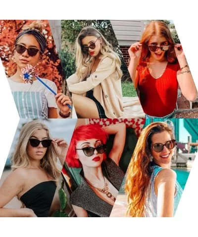 Vintage Cat Eye Sunglasses For Women UV Protection Classic Retro Designer Style Shades MR1909 Manon - CW194X6KDIR $37.49 Cat Eye