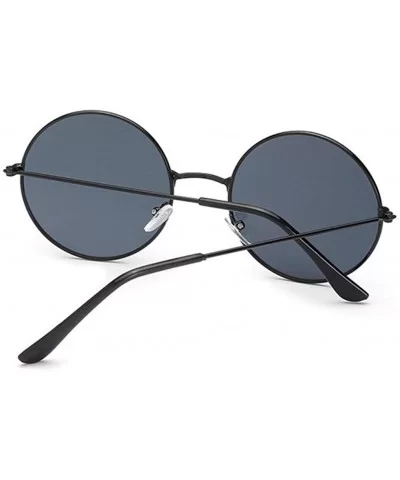 New Fashion Candy Vintage Round Mirror Sunglasses Women Luxury Brand Original Design Black Sun Glasses Female - CP198G455A3 $...