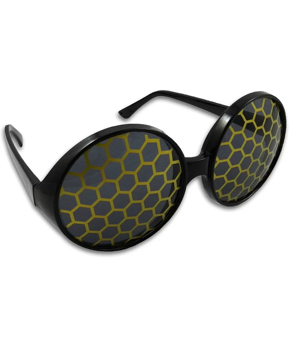 Bumble Bee Sunglasses Bug Eye Glasses (Yellow) - Yellow - CT12L6XD4D1 $13.15 Goggle