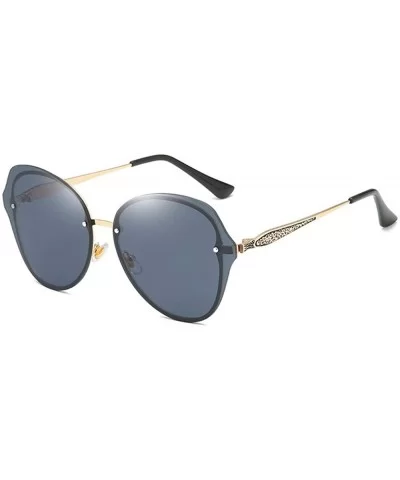 Sunglasses Fashionable Frameless Sunglasses Marine Lens Women's Ultraviolet Protection - B - CF18Q88USS4 $39.38 Oversized