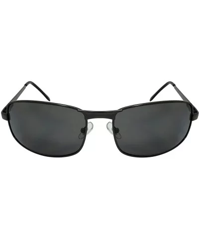 I Wear Rectangular Sunglasses Spring BG20044S - Gunmetal Frame/Grey Flash Mirrored Lens - C911Q3S3IAN $12.62 Rectangular