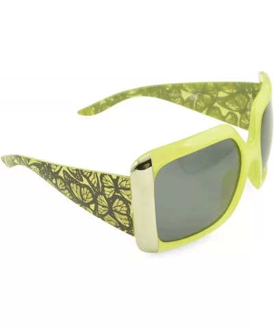 Women's Celebrity Style Sunglasses - Oversized Retro Style - Lime - CX129K9JGYT $10.99 Oversized