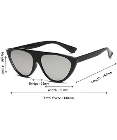 cat eyes female sunglasses personality fashion street trend sunglasses - Black Mercury Tablets - CL18EGXKRC5 $11.26 Goggle