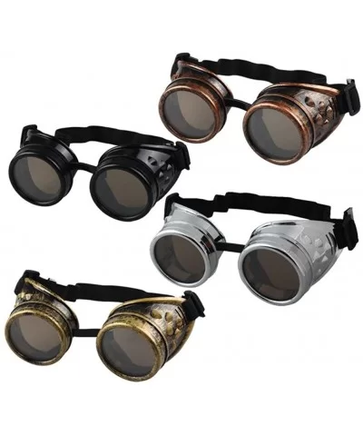 Steampunk Goggles Welding Punk Gothic Glasses Cosplay Eyewear - B - CI18EWAWZDT $9.02 Goggle