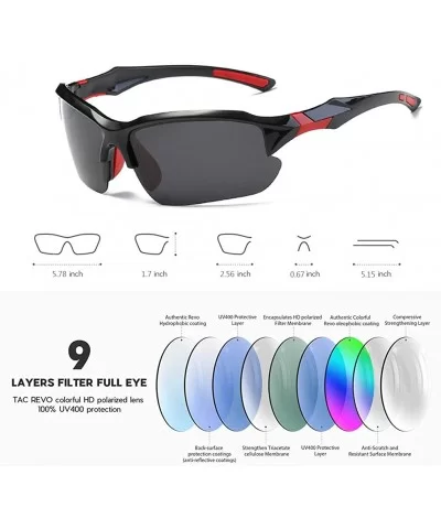 Driving Polarized Sunglasses Night Vision Glasses for Men Women Anti-Glare UV-400 Goggles - C018X85SEM4 $35.59 Rectangular