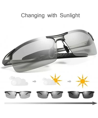 Driving Polarized Sunglasses Night Vision Glasses for Men Women Anti-Glare UV-400 Goggles - C018X85SEM4 $35.59 Rectangular