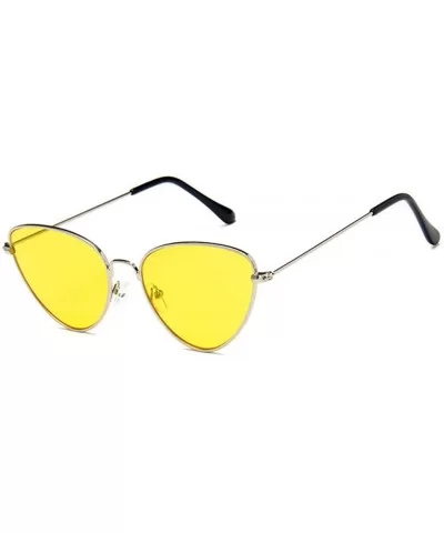 Trendy Tinted Color Vintage Shaped Sun glasses Shaped Ocean Cat Eye Sunglasses Women - C5 - C018T9XHE2W $15.95 Rimless