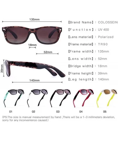 MSTAR Sunglasses For Women Polarized Fashion Sun Glasses Men Square Brown White - Green - CH18YQU3IGG $39.95 Aviator