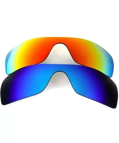 Replacement Lenses Batwolf Blue&Red Color Polarized 2 Pairs - Blue&red 2 Pairs - CP122EH52MJ $23.67 Oversized