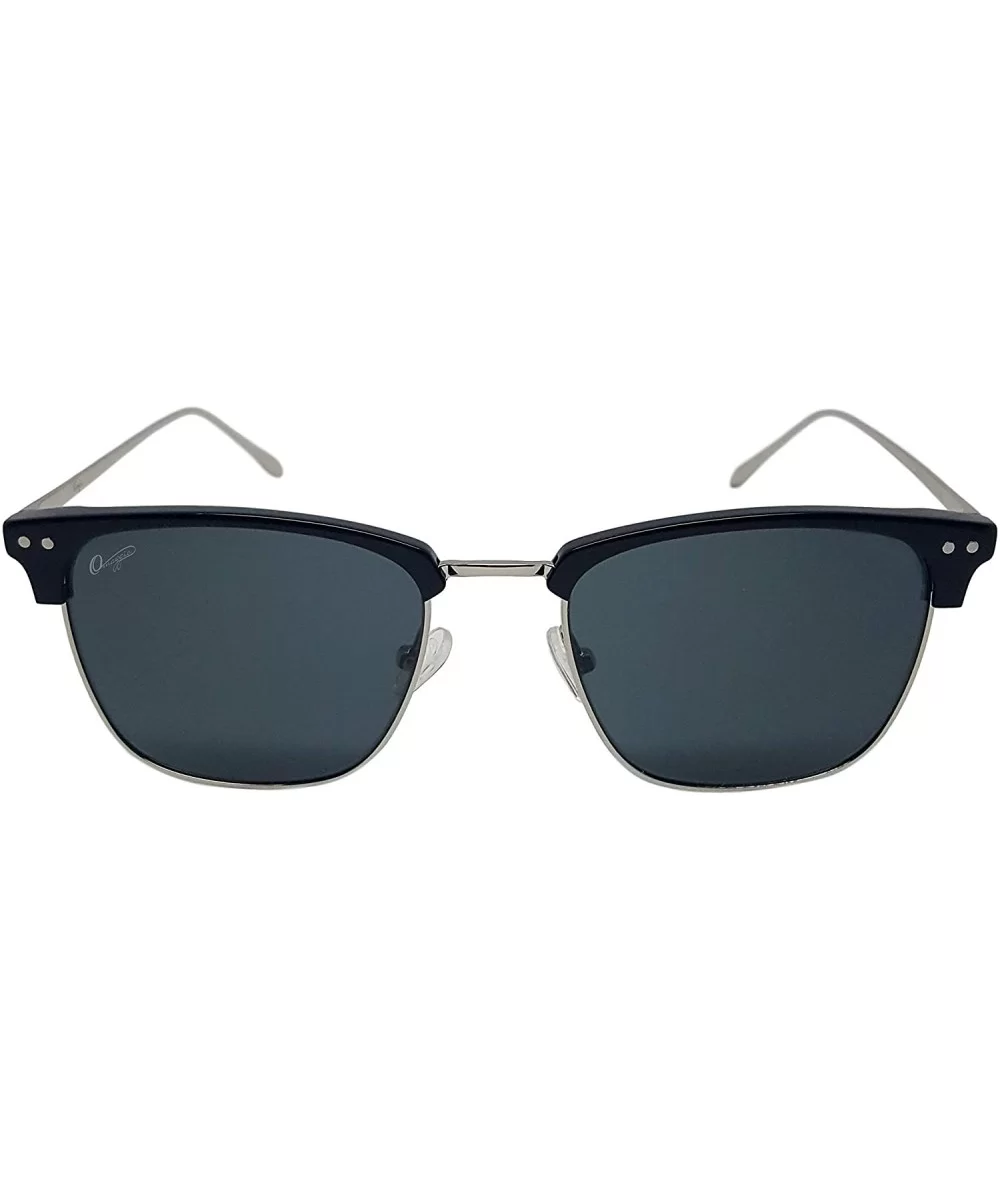 Tributes 704 Sunglasses - Black/Silver Metal Frame - Glass Lenses - C4196CG92U2 $92.51 Square