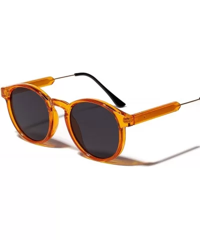 Retro Women Sunglasses Transparent Round Men Vintage Circle Eyeglasses Brand Classic Lentes De Sol Mujer S1090 - CY197Y7UNSU ...