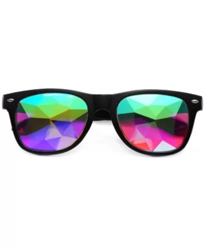 Kaleidoscope Glasses Women Men Retro Diffracted Lens Holographic Red As Picteur - Red - C618YZWAXQ6 $14.02 Aviator