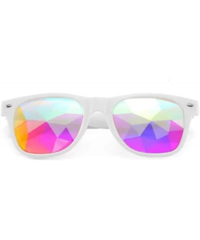 Kaleidoscope Glasses Women Men Retro Diffracted Lens Holographic Red As Picteur - Red - C618YZWAXQ6 $14.02 Aviator