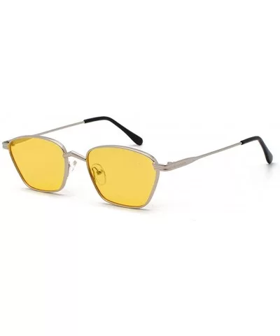 Polarized UV Protection Sunglasses for Men Women Full rim frame Rectangle Acrylic Lens Metal Frame Sunglass - CG1902Z5QL8 $14...