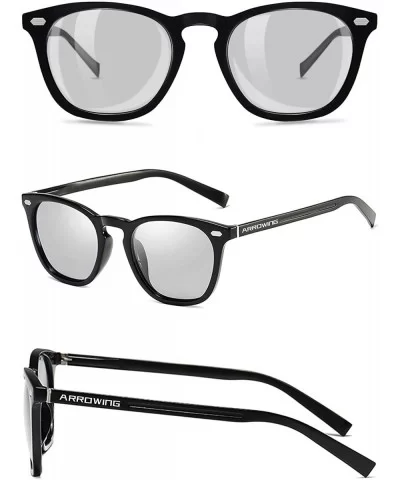 Polarized Protection Sunglasses - Black Frame/Photochromic Lens - CC194R2NK2A $20.90 Oversized