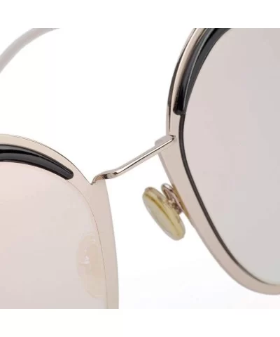 Fashion sunglasses ladies- 2019 new sunglasses women's big frame eyebrow sunglasses - C - CT18S6H2W8O $75.65 Aviator