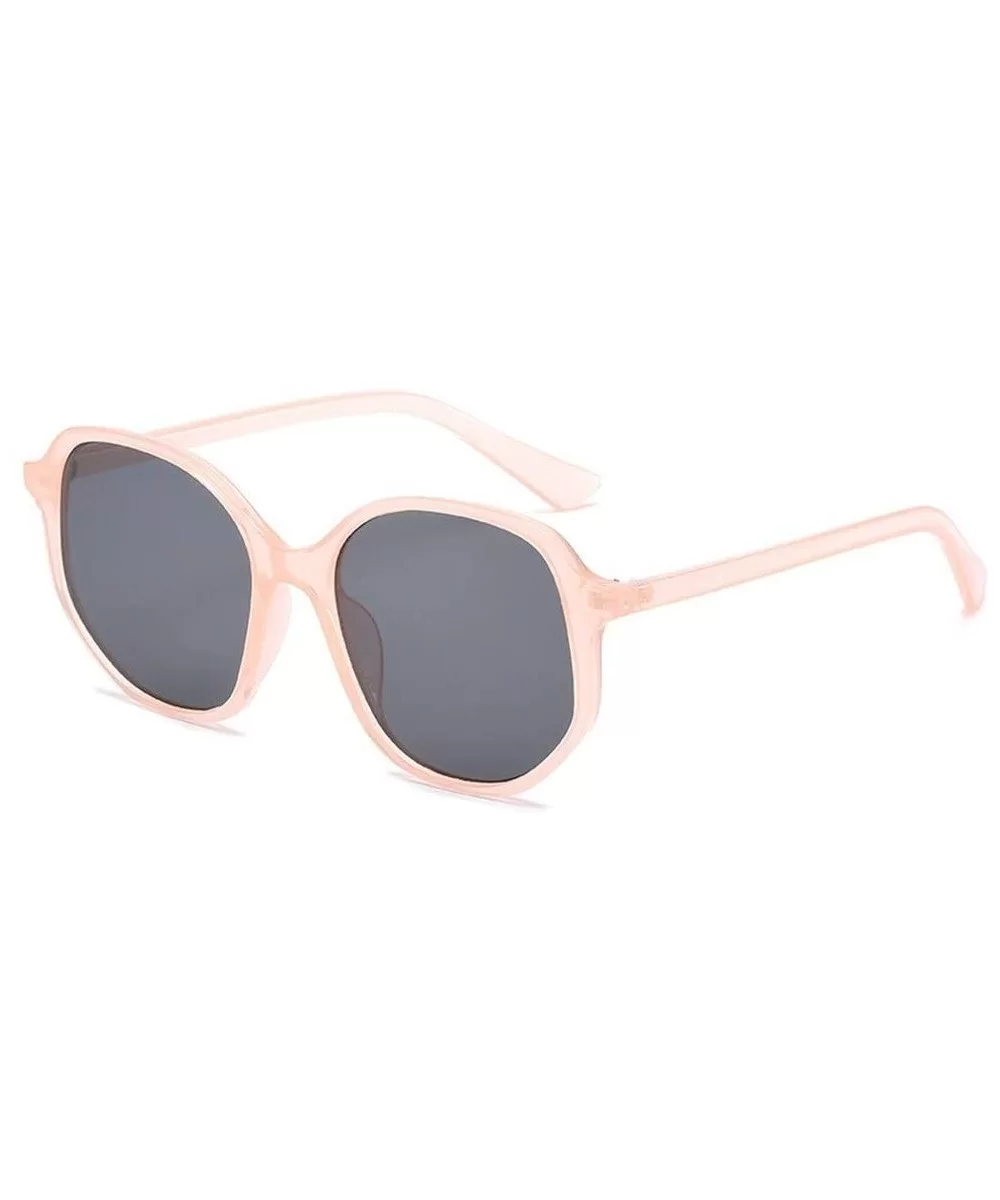 Retro Fashion Sunglasses Maverick foursquare Frame Sunglasses Wild Woman Casual Fashion Sunglasses (Color E) - CT199MADKSM $6...