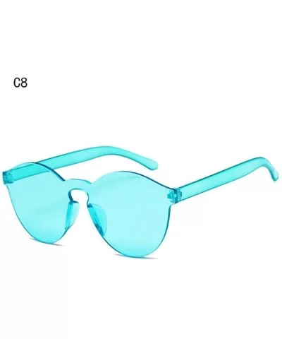 2019 New Summer Women Rimless Sunglasses Transparent Shades Sun Glasses C7 - C8 - CN18YKU56U4 $10.61 Rimless