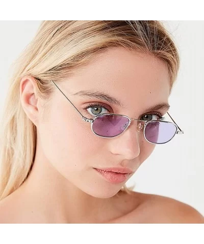 Sunglasses For Women Polarized UV Protection - REYO Fashion Unisex Vintage Small Frame Sunglasses Glasses Eyewear - CB18NW8II...