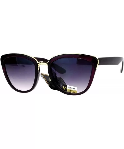 VG Occhiali Sunglasses Chic Double Frame Butterfly Fashion Womens - Purple - CI1877GTU8U $15.36 Butterfly