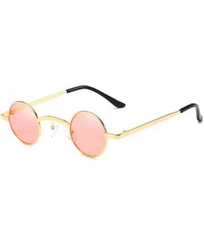 Round Sunglasses Metal Frame Women Men Vintage Sun Glasses Eyewear Shades UV400 Gafas - 5 - CM18WC3XM4I $35.23 Oversized