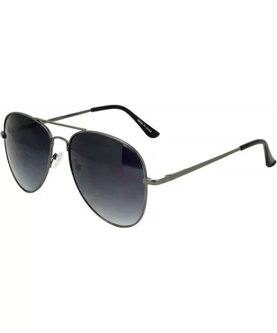 Men's Classic Aviator sunglasses Premium Vintage Retro style Driving Sunglasses with spring Hinges - Gray - CU18DUE64OK $13.7...