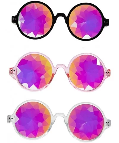 Kaleidoscope Glasses Rainbow Prism Sunglasses Goggles Cosplay Party - Black+white+pink - C618SYZE9UY $37.97 Goggle