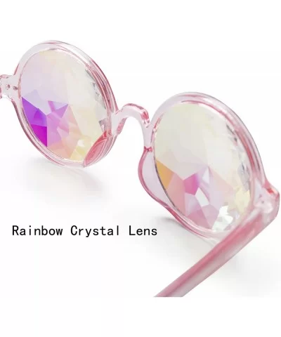 Kaleidoscope Glasses Rainbow Prism Sunglasses Goggles Cosplay Party - Black+white+pink - C618SYZE9UY $37.97 Goggle