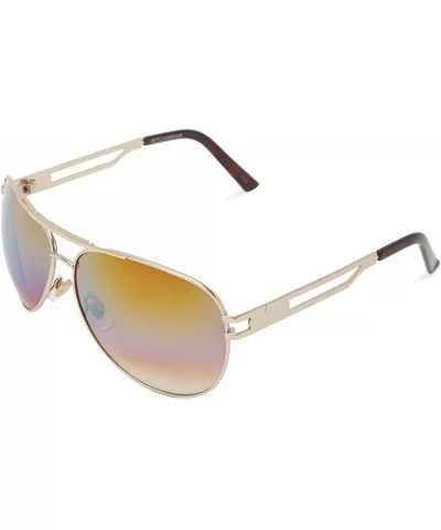 mens R1238 Aviator Sunglasses - Matte Gold - CQ11C4S3N4N $69.67 Aviator