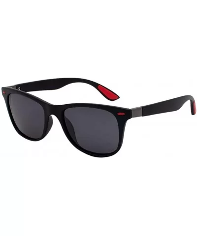 Polarized Sunglasses For Women Man Metal Sunglasses Mirrored Lens Fashion Goggle Eyewear - B - CH18UOGT9M8 $9.95 Goggle