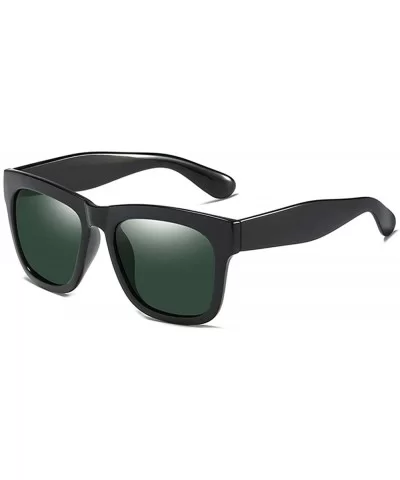 Polarized Sunglasses for Men and Women Semi-Rimless Frame Driving Sun Glasses 100% UV Blocking - B - CV197TA2IR6 $21.18 Goggle