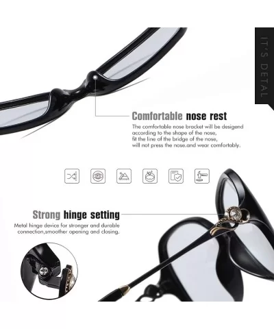 Photochromic Sunglasses-Women Polarized Sun Glasses-Anti-glare Shade Glasses - D - CM190O94M0H $55.65 Rimless