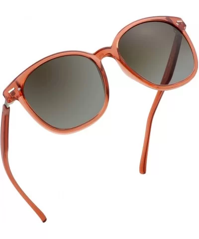 Oversize Polarized Sunglasses-UV400 Protection-Retro for Men/Women - Laus Unique_c3_grey - CI18W7RNNIL $35.18 Oversized