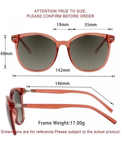 Oversize Polarized Sunglasses-UV400 Protection-Retro for Men/Women - Laus Unique_c3_grey - CI18W7RNNIL $35.18 Oversized